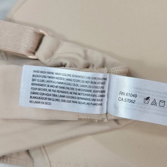 Wacoal Perfect Wire Free Bra Tan Nude 34D Adj Seamless Wireless T Shirt 852189 - Picture 10 of 10